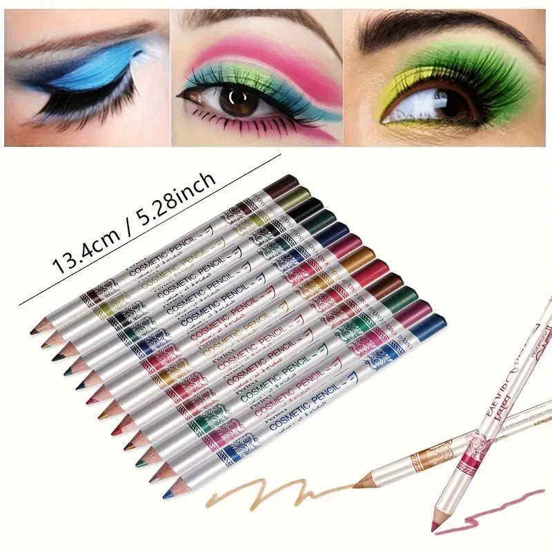 GIGI ROSE Perfect Cosmetic Lip And Eye Pencil 12Pcs Set