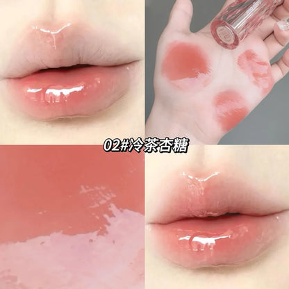 Gege Bear Glaze Crystal Lip Gloss  Translucent Shine Juicy Finish