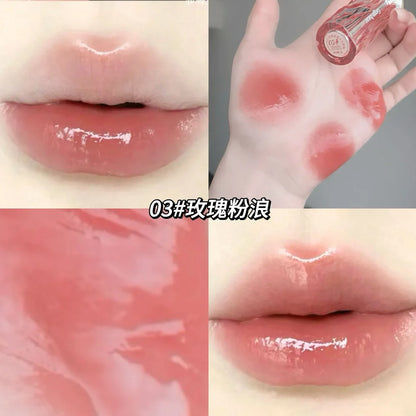 Gege Bear Glaze Crystal Lip Gloss  Translucent Shine Juicy Finish