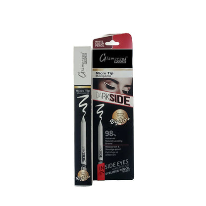 Glamorous Face Dark Side Waterproof Eyeliner Kajal Pencil White