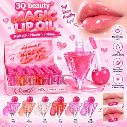 3Q Beauty Magic Lip Oil – Hydrating & Glossy Lip Treatment