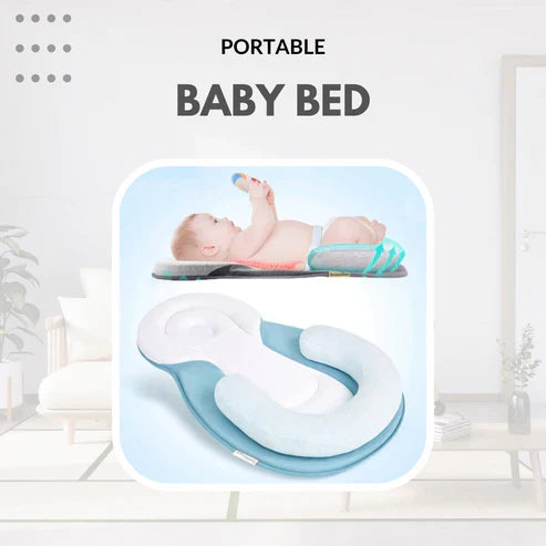 Portable Baby Bed Ergonomic Head Support Pillow