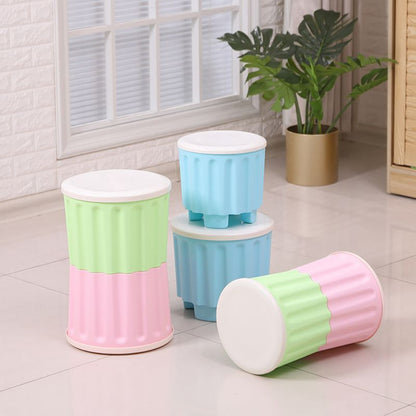 Toy Barrel Stool With Storage Box