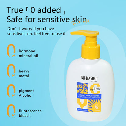 Dr Rashel Vitamin c Hyaluronic Acid Moisturizinng Refreshing Sunscreen Loiton SPF50