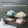 Wall Mounted Cute Cloud Shape Soap Holder Removable Drain Soap Tray