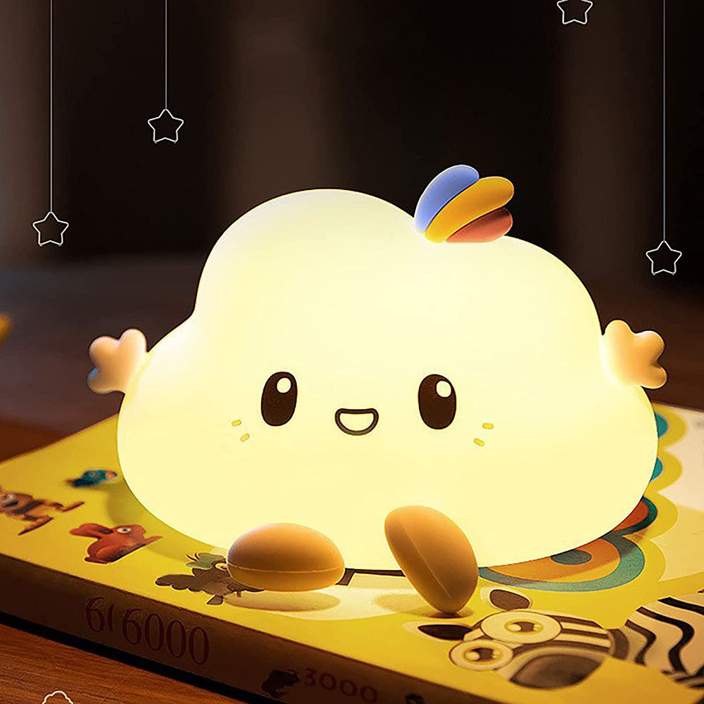 Silicone Kids Toys Bedroom Clouds Lamp