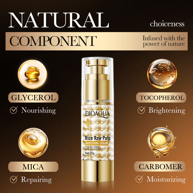 Bioaqua Hyaluronic Acid Anti Wrinkle Anti Aging Face Serum Moisturizing Organic Rice Collagen Essence
