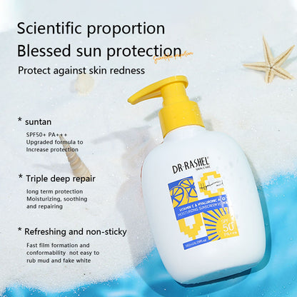 Dr Rashel Vitamin c Hyaluronic Acid Moisturizinng Refreshing Sunscreen Loiton SPF50