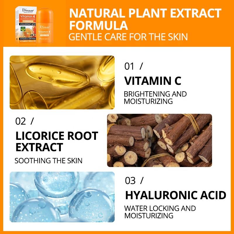 Disaar Vitamin C Deodorant Roll on with Hyaluronic Acid