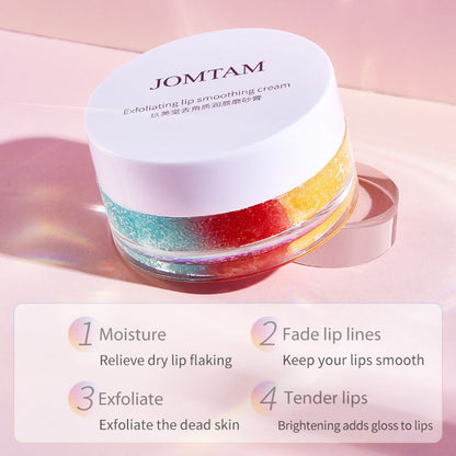 Jomtam Organic Plant Multi Color Flavor Lip Scrub Cream Remove Dead Skin Exfoliation Sugar Lip Scrub