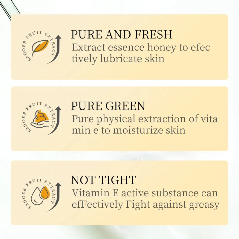 BIOAQUA Vitamin E Manuka Honey Cleanser Mild Makeup Remover Facial Cleanser 100g