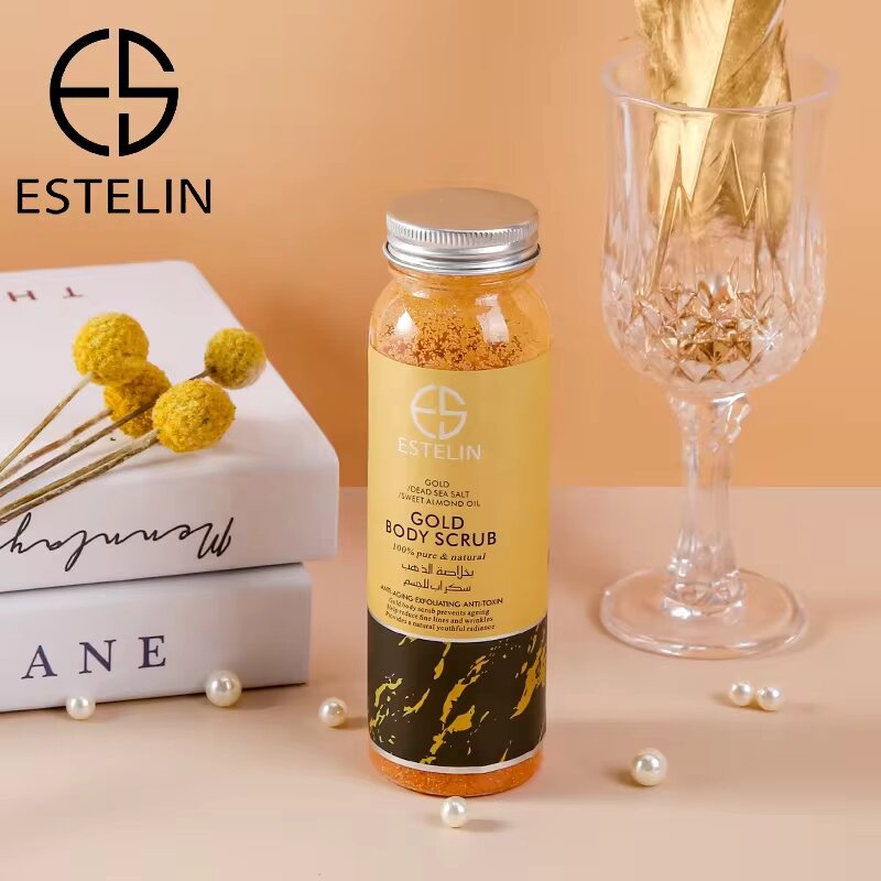 Estelin Body Scrub Anti-Aging Exfoliating Anti-Toxin - 24k Gold