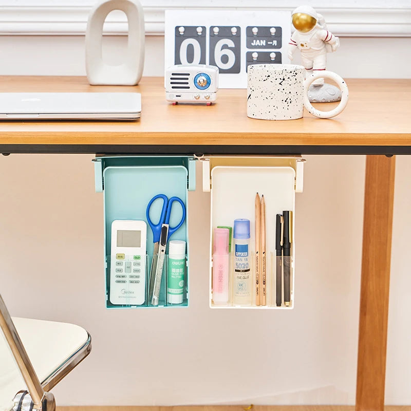 Hidden Under Desk Drawer Storage Box