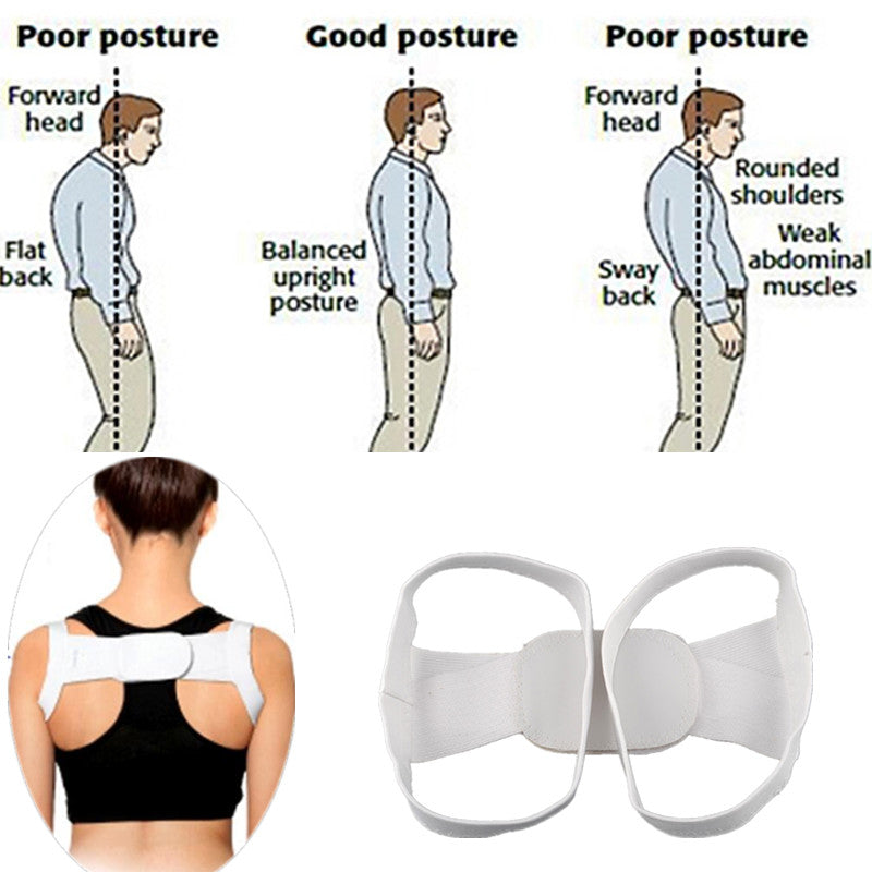 Posture Corrector Shoulder for Men and Women With Upper Back Support To Prevent Bumps