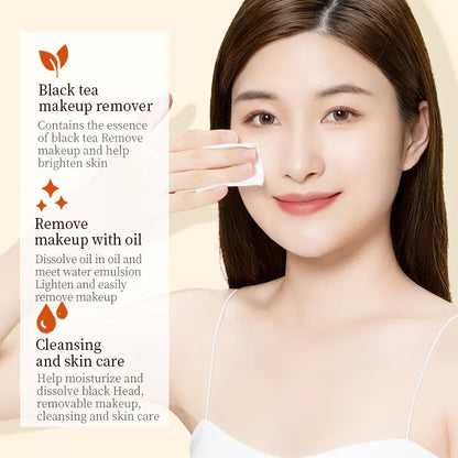 VEZE Easy Removing Deep Cleaning Eye Or Face Beauty Tea Extract Makeup Remove Oil