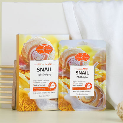 Aichun Beauty Snail Revitalizing Facial Mask Pack of 5