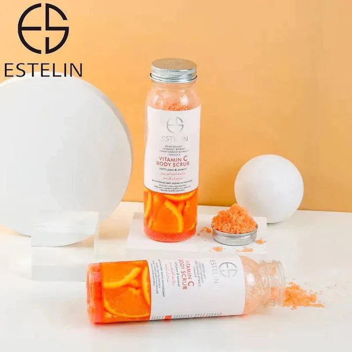 Estelin Moisturizing and Exfoliating Whitening VC Body Scrub - Vitamin C