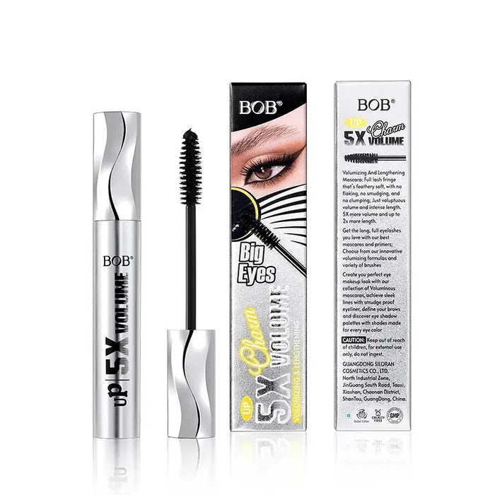 BOB 5X Volumizing and Lengthening Big Eyes Volume Black Mascara