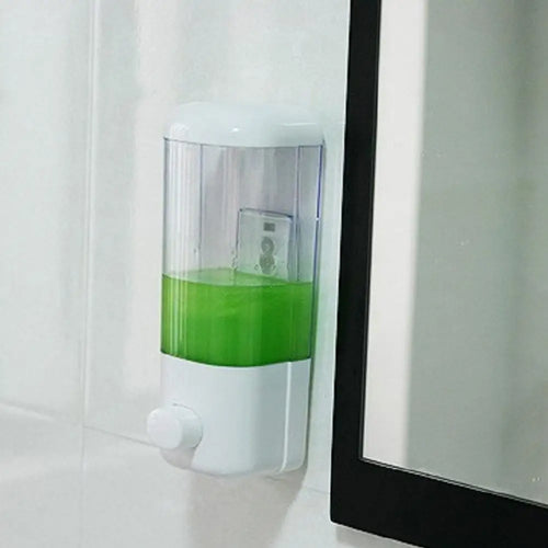 Wall Mounted Hand Press Soap Dispenser Shampoo Container