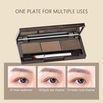 MAYCHEER Silky Texture Tricolor Long Lasting Waterproof 3 Color Eyebrow Powder