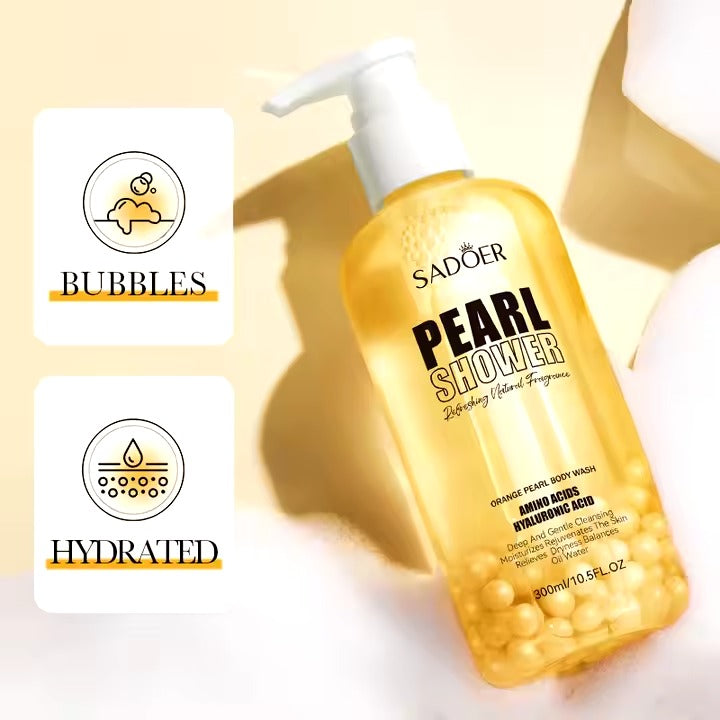 SADOER Fruit Extract Orange Pearl Shower Moisturizing And Cleansing Body Wash