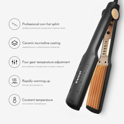 Kemei Km-472 – Professional Hair Straightener Crimper