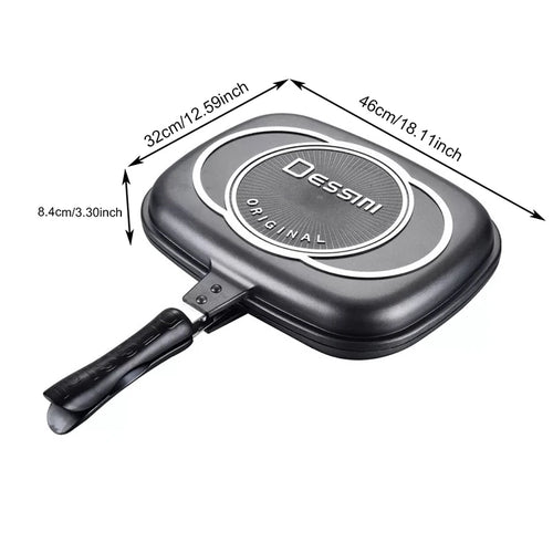 Non Stick Magic Pan Double Side Grilling Pan Frying Pan 2 CEILING RUBBER