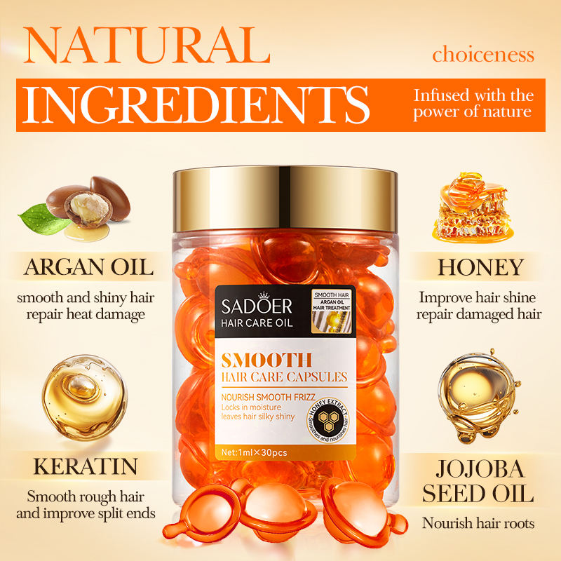 Sadoer Hair Care Oil Capsules Jar
