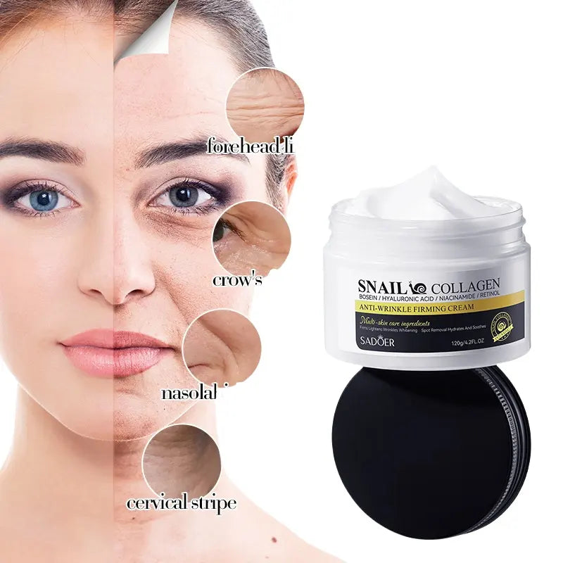 Sadoer Snail Collagen Bosein Hyaluronic Acid Niacinamide Retinol Anti Wrinkle Firiming Cream