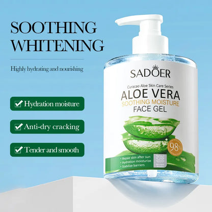 Sadoer Aloe Vera Soothing Moisture Face Gel 500ml