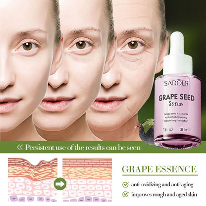 Sadoer Grape Seed Milk Whitening Anti Wrinkle Serum 30ml