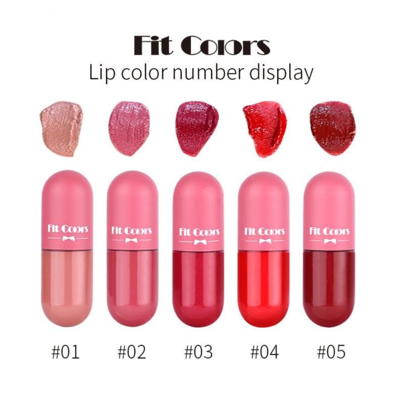 Fit Colors Matte Lip Gloss 5 Pcs box