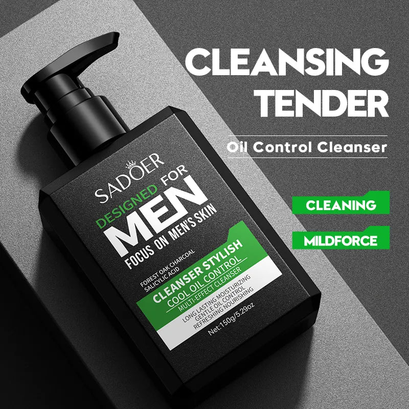 Sadoer MEN Cool Oil Control Moisturizing Cleanser Pump