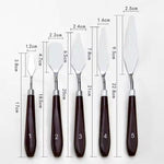 Stainless Steel 5pcs Cake Cream Spatula Set Icing Spatula Pastry Artist Tool