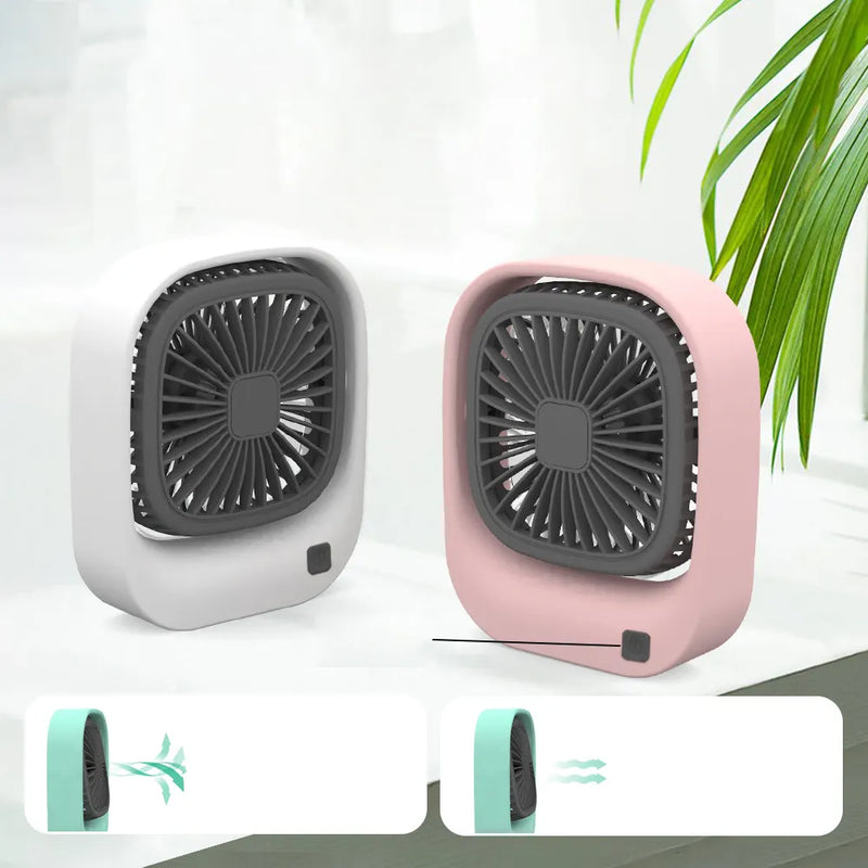 Quiet & Effective USB Rechargeable Portable Personal Mini Fan