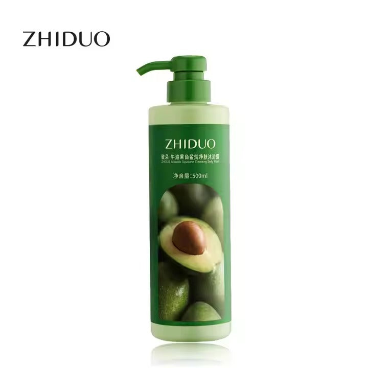 Zhiduo Avocado Squalane Gentle Cleansing Body Wash Moisturizing Whitening Gentle Cleansing Organic Shower Gel