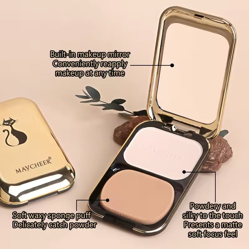 MAYCHEER Soft And Smooth Wet And Dry Powder Cake Long Lasting Foundation