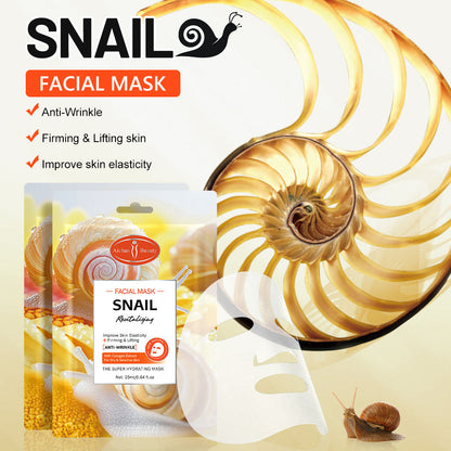 Aichun Beauty Snail Revitalizing Facial Mask Pack of 5