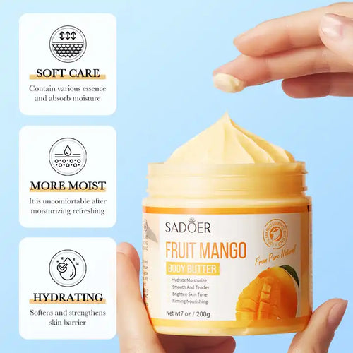Sadoer Fruit Mango Body Butter Brightening and Moisturizing Body Cream 200g