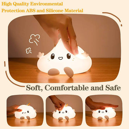 Silicone Kids Toys Bedroom Clouds Lamp