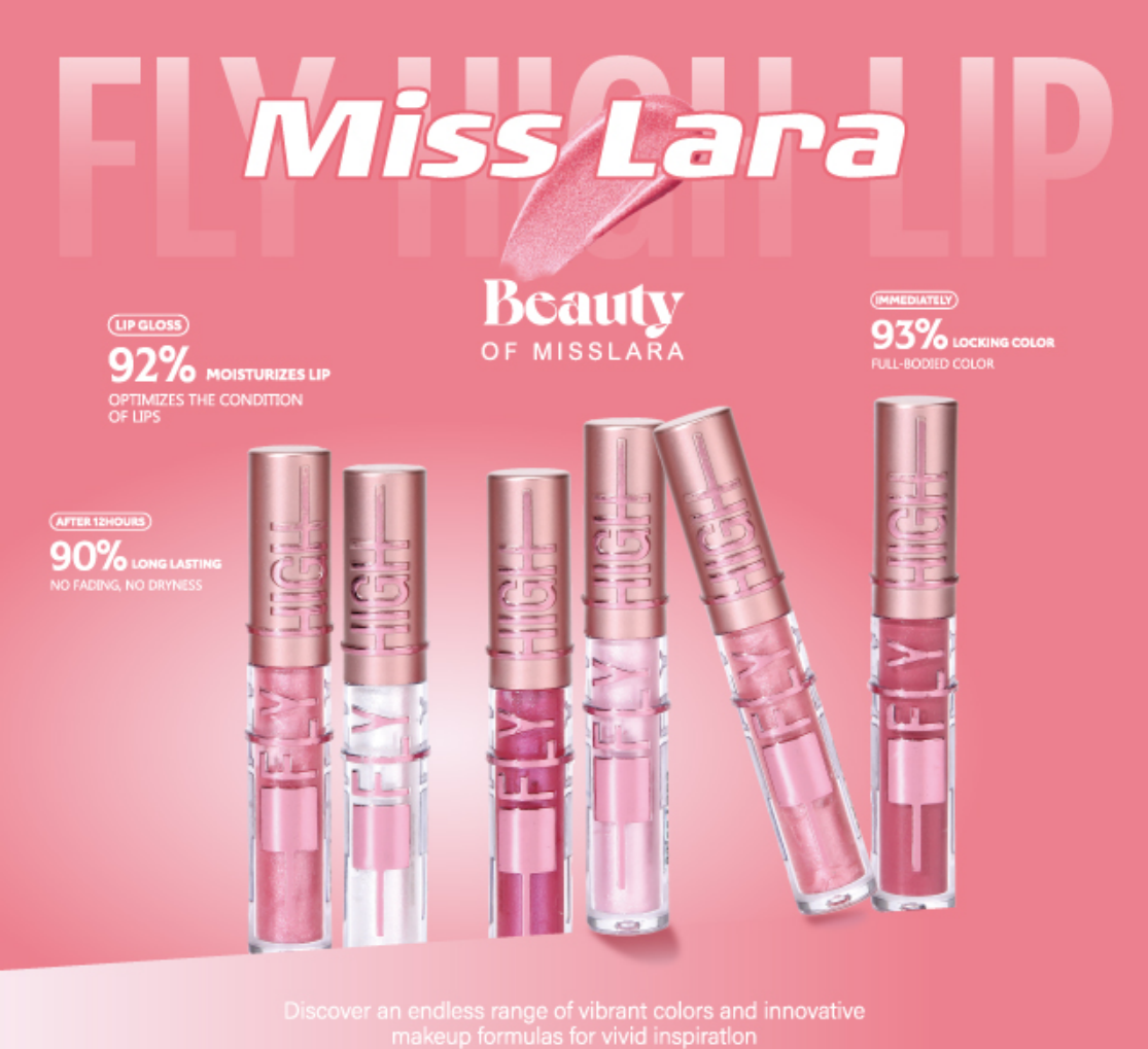 Miss Lara High Shine Hydrating Lip Gloss – 6 Shades