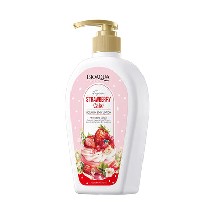 Bioaqua Fragrance Strawberry Cake Nourishing Body Lotion 400ml