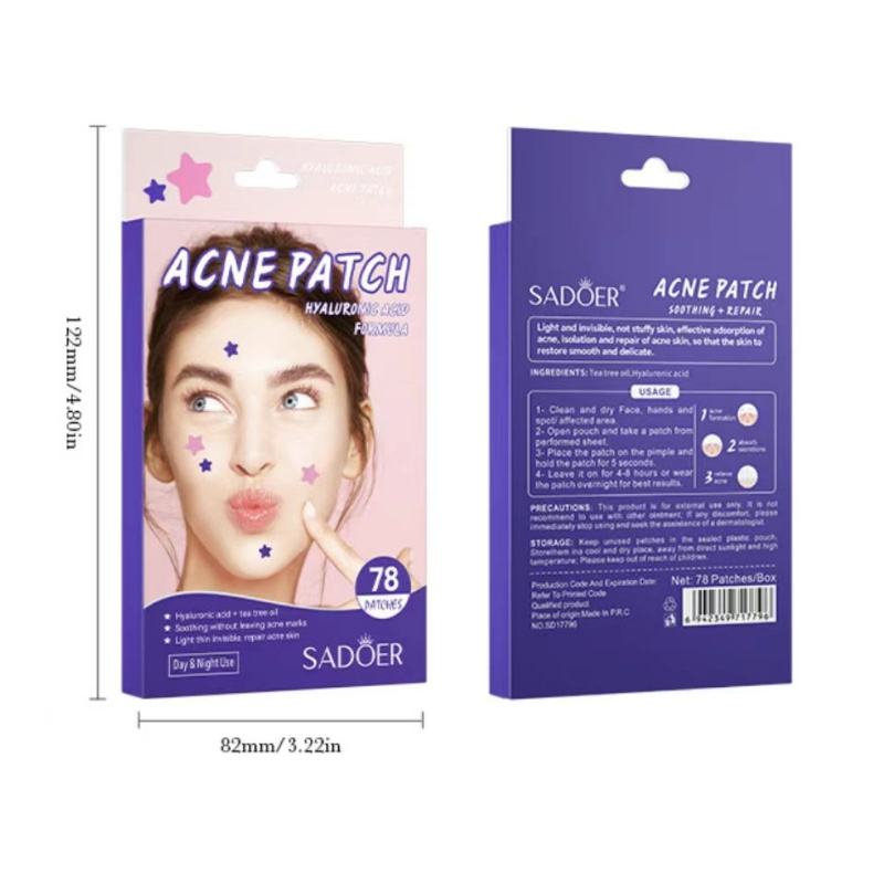 Sadoer Acne Patches Star Design 78 Patches
