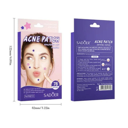 Sadoer Acne Patches Star Design 78 Patches