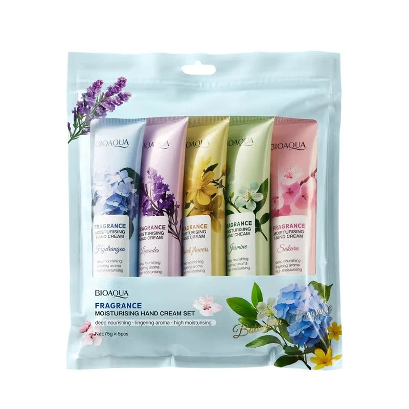 Bioaqua Botanical Water-Based Hand Cream Set 5 Pcs 75g Each
