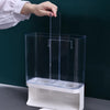 Wall Mounted Transparent Grain Storage Box Space Saving Cereal Dispenser Container