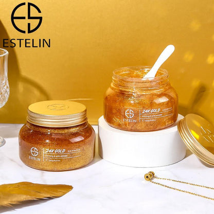 Estelin 24K Gold Body and Face Scrub