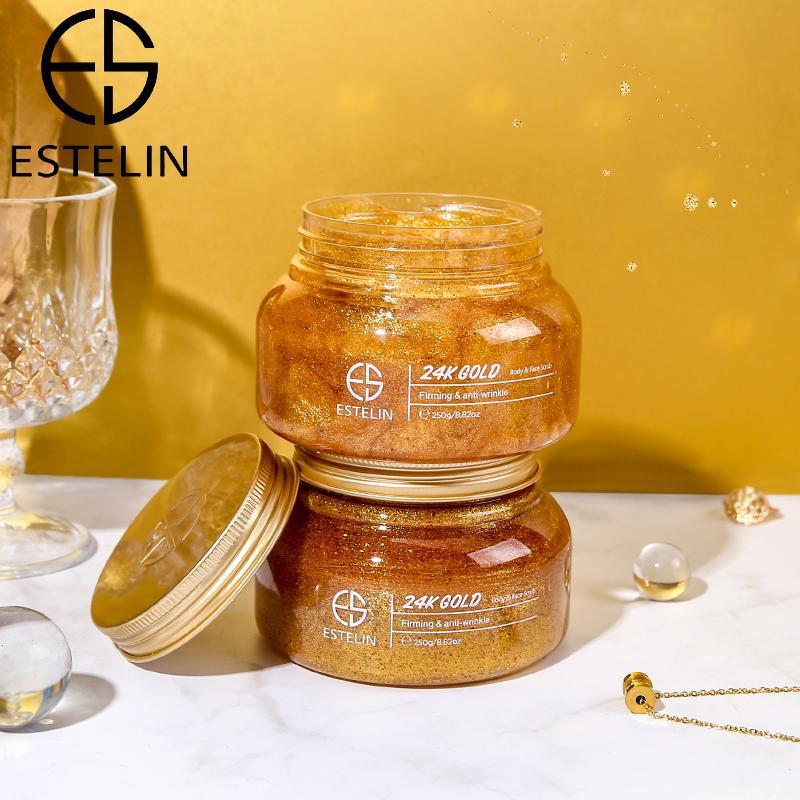 Estelin 24K Gold Body and Face Scrub