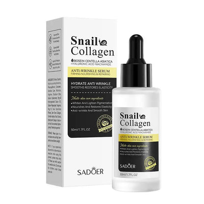 Sadoer Snail Collagen Bosein Centella Asiatica Anti Acne Whitening Anti Aging Repair Anti Wrinkle Face Serum