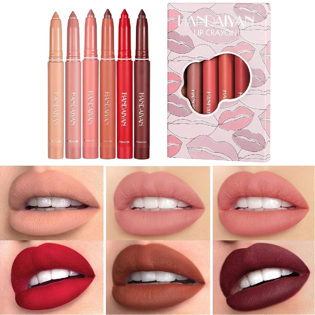 HANDAIYAN Matte Lip Crayon Lipstick Set